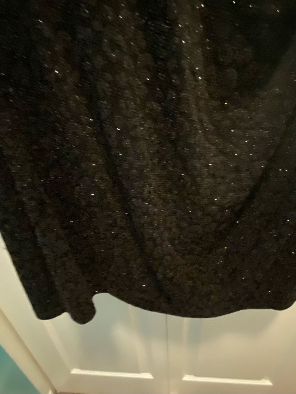 Black Glitter Sleeveless Sheath Dress by Scarlett Size 18  NWT w/ cutout - Picture 6 of 11